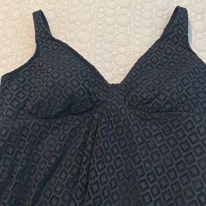 Good condition Croft&Barrow black swimsuit. Sz 16W